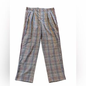 ASOS Checkered Glen Plaid Trousers – Tailored Fit, W32 L32